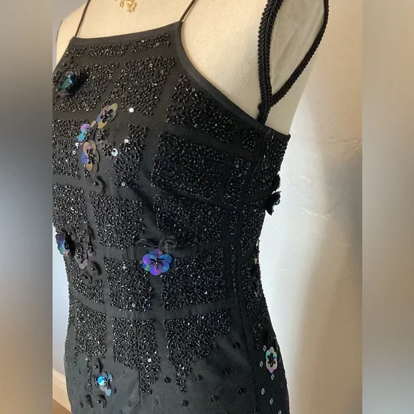 Aidan Mattox black designer dress